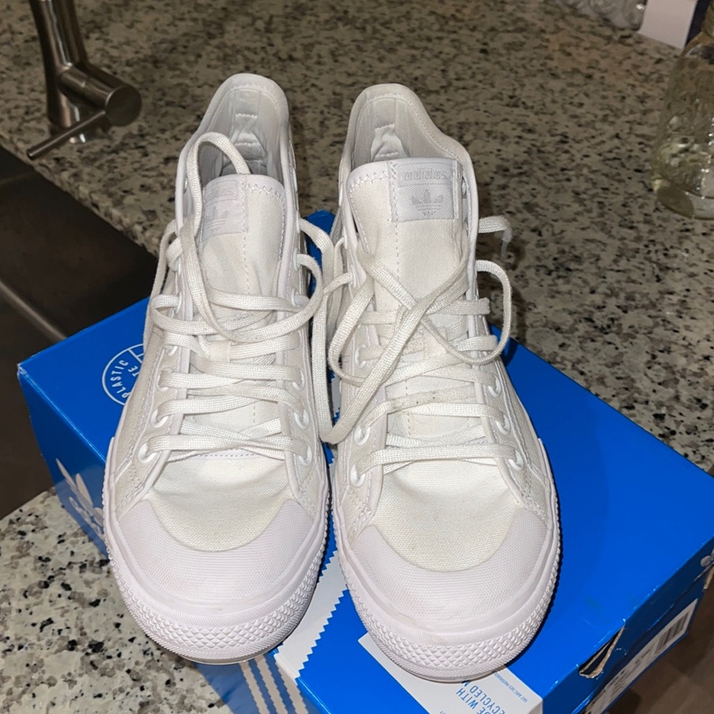 Womens Adidas Nizza trek platform sneakers